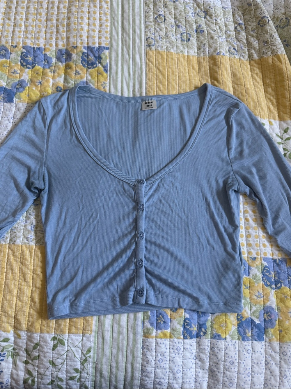 Sunday Best Aritzia Blue Long Sleeve